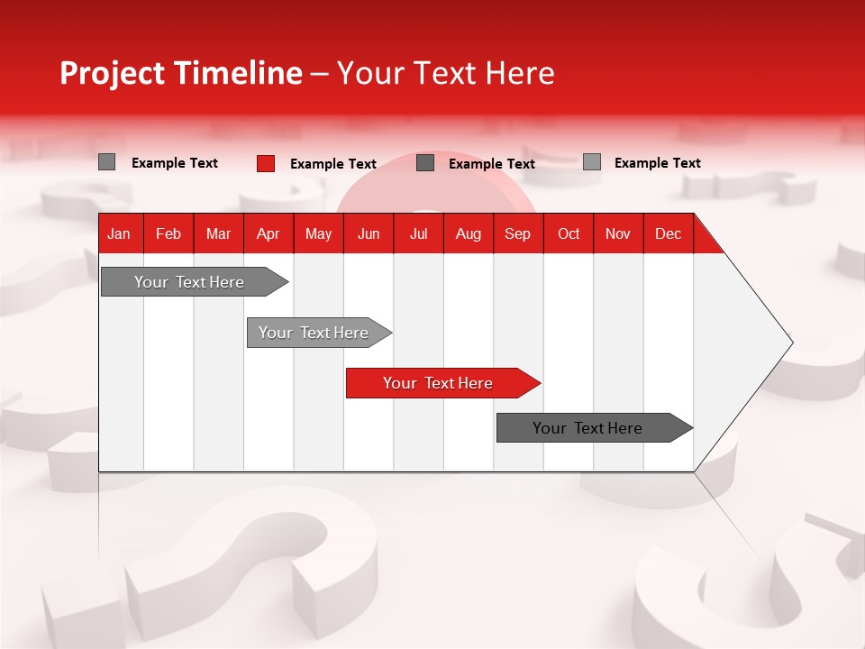 Group Of Objects Help Red PowerPoint Template