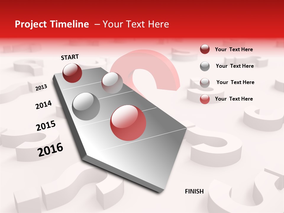Group Of Objects Help Red PowerPoint Template