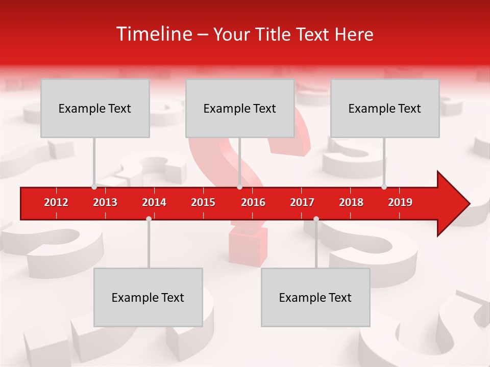 Group Of Objects Help Red PowerPoint Template