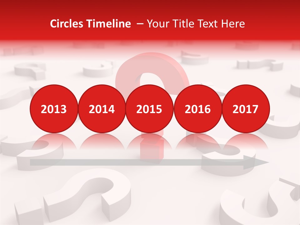 Group Of Objects Help Red PowerPoint Template