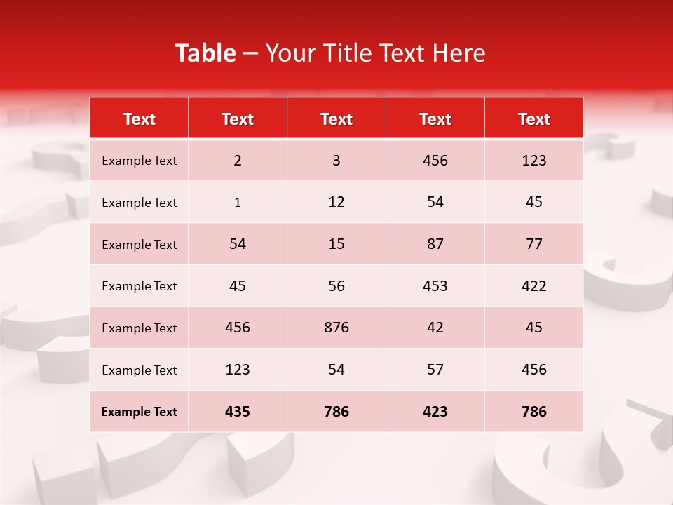 Group Of Objects Help Red PowerPoint Template