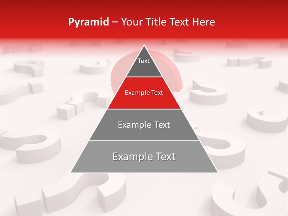 Group Of Objects Help Red PowerPoint Template