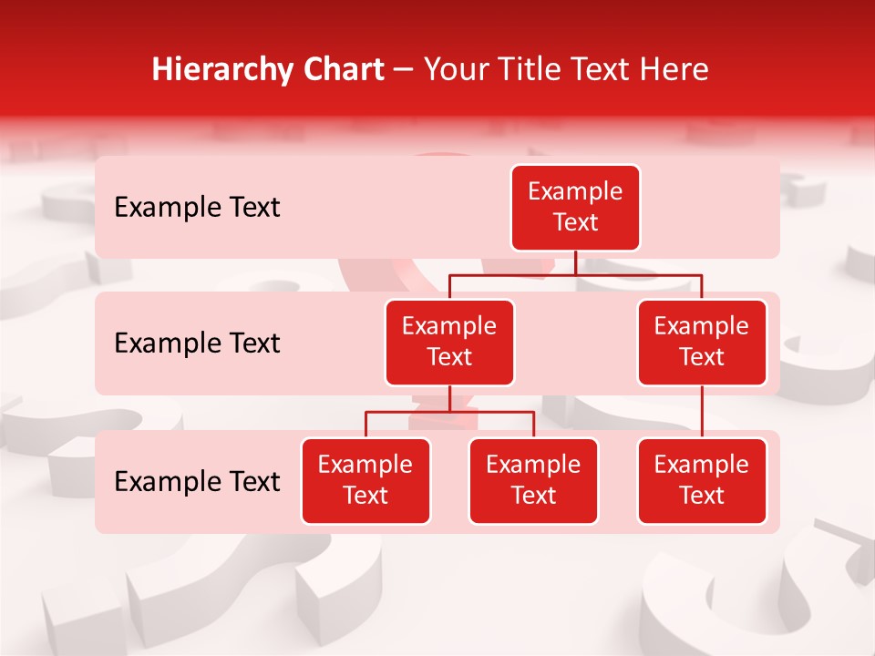 Group Of Objects Help Red PowerPoint Template