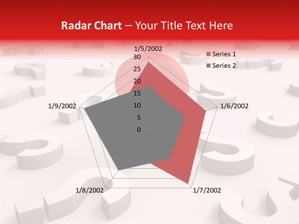 Group Of Objects Help Red PowerPoint Template
