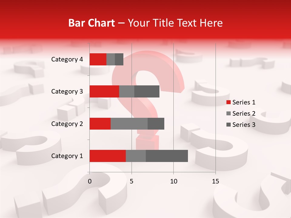 Group Of Objects Help Red PowerPoint Template