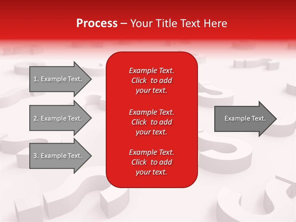 Group Of Objects Help Red PowerPoint Template
