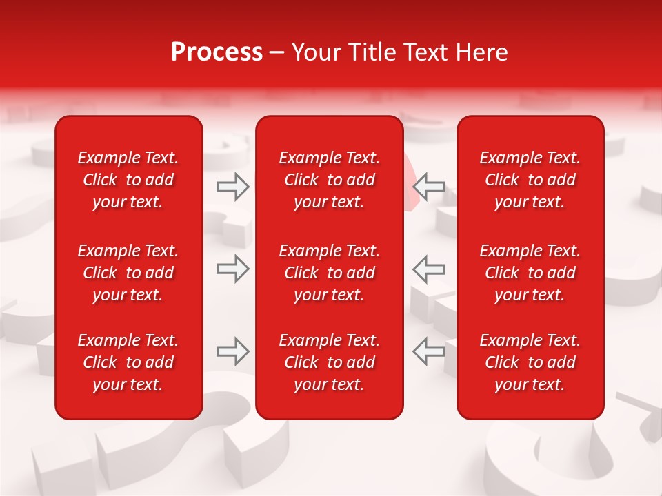 Group Of Objects Help Red PowerPoint Template