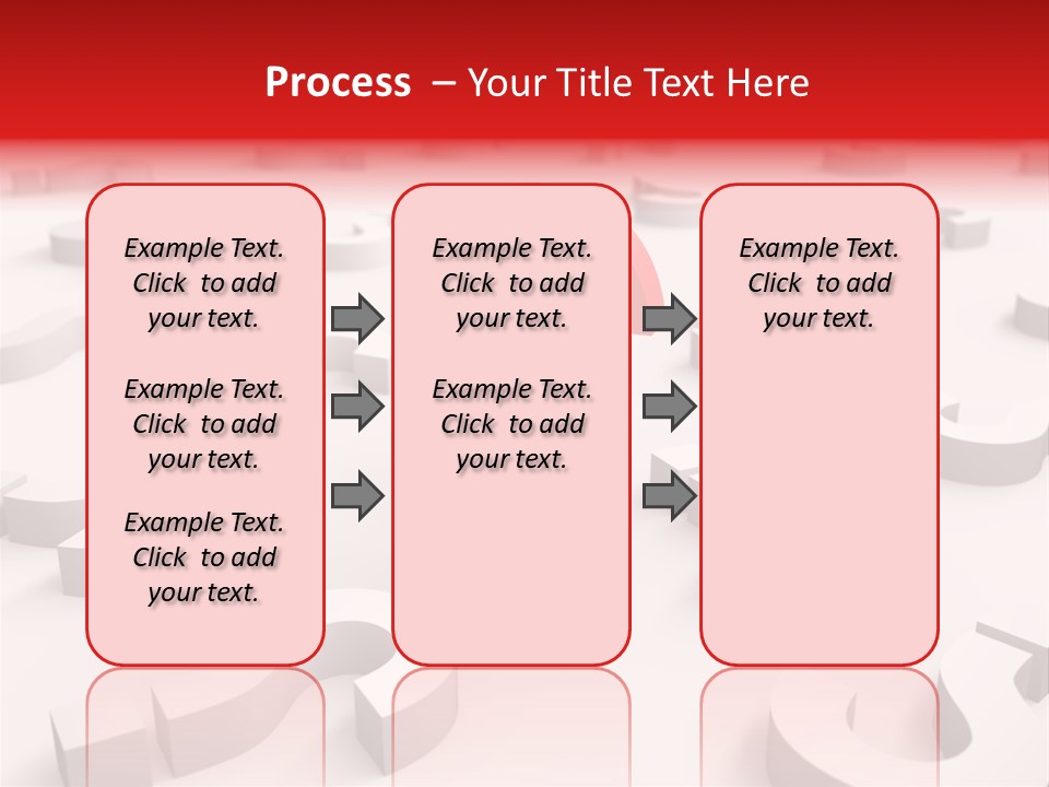 Group Of Objects Help Red PowerPoint Template