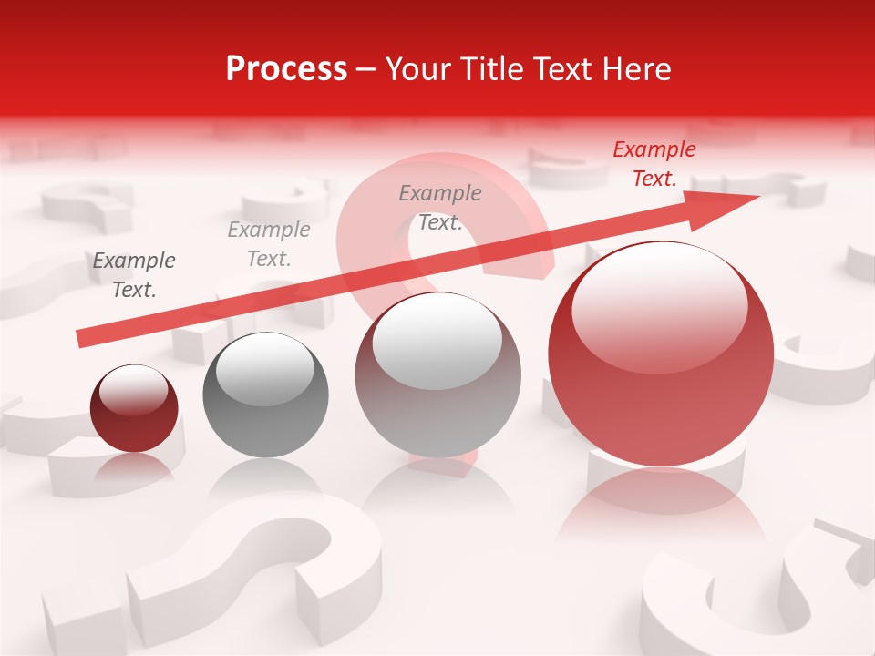 Group Of Objects Help Red PowerPoint Template