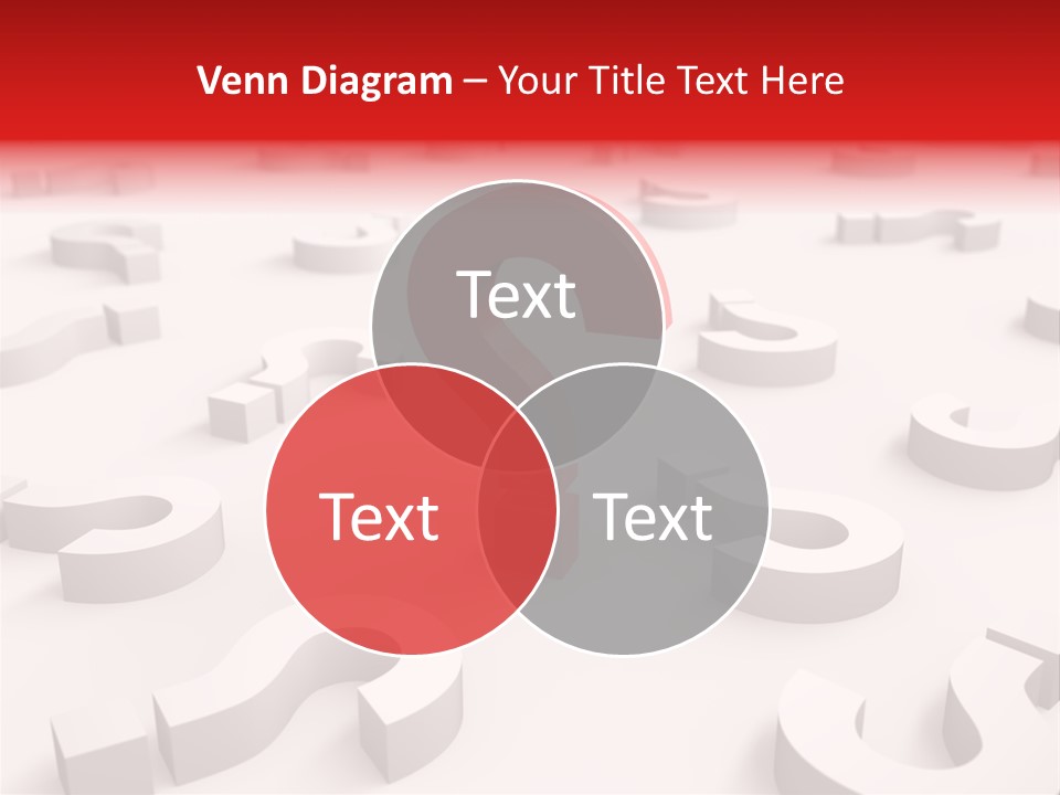 Group Of Objects Help Red PowerPoint Template