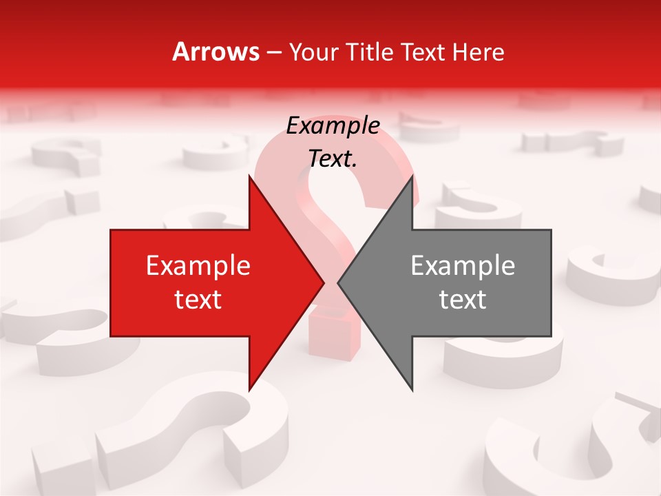 Group Of Objects Help Red PowerPoint Template