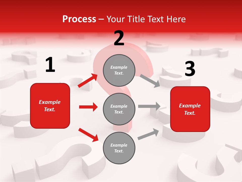 Group Of Objects Help Red PowerPoint Template