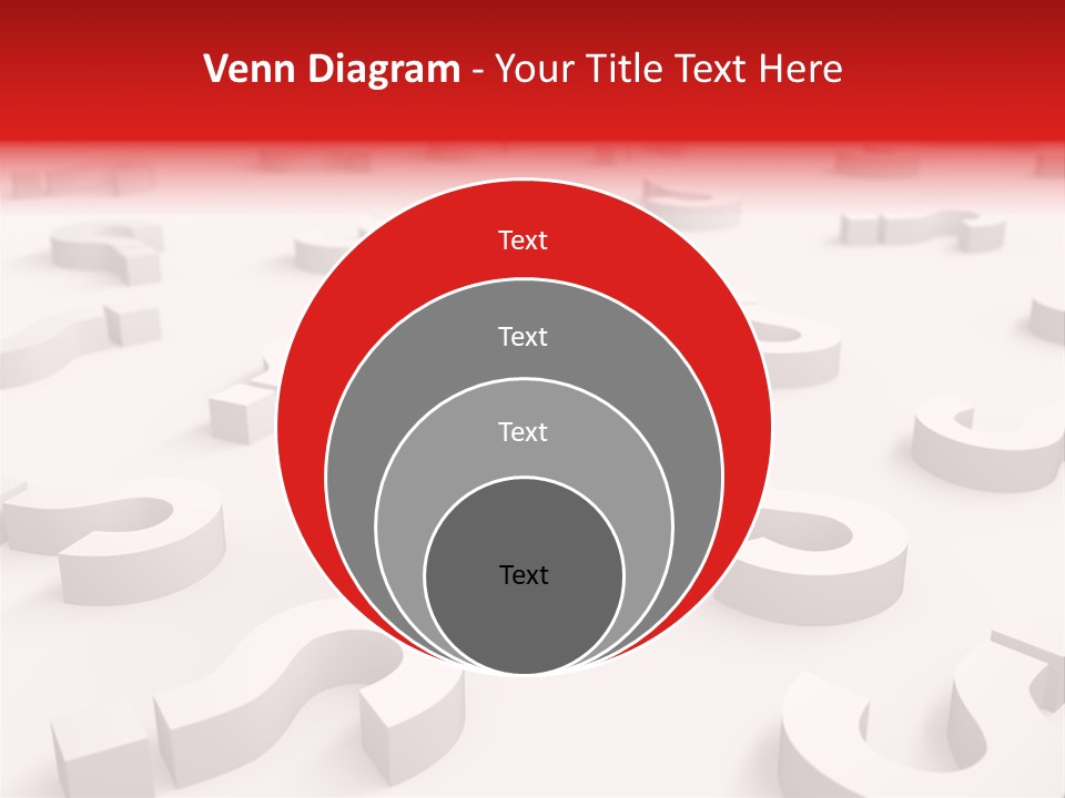 Group Of Objects Help Red PowerPoint Template
