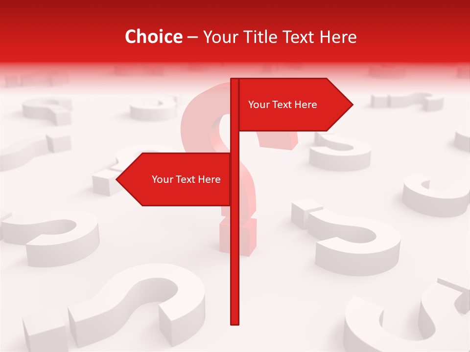 Group Of Objects Help Red PowerPoint Template