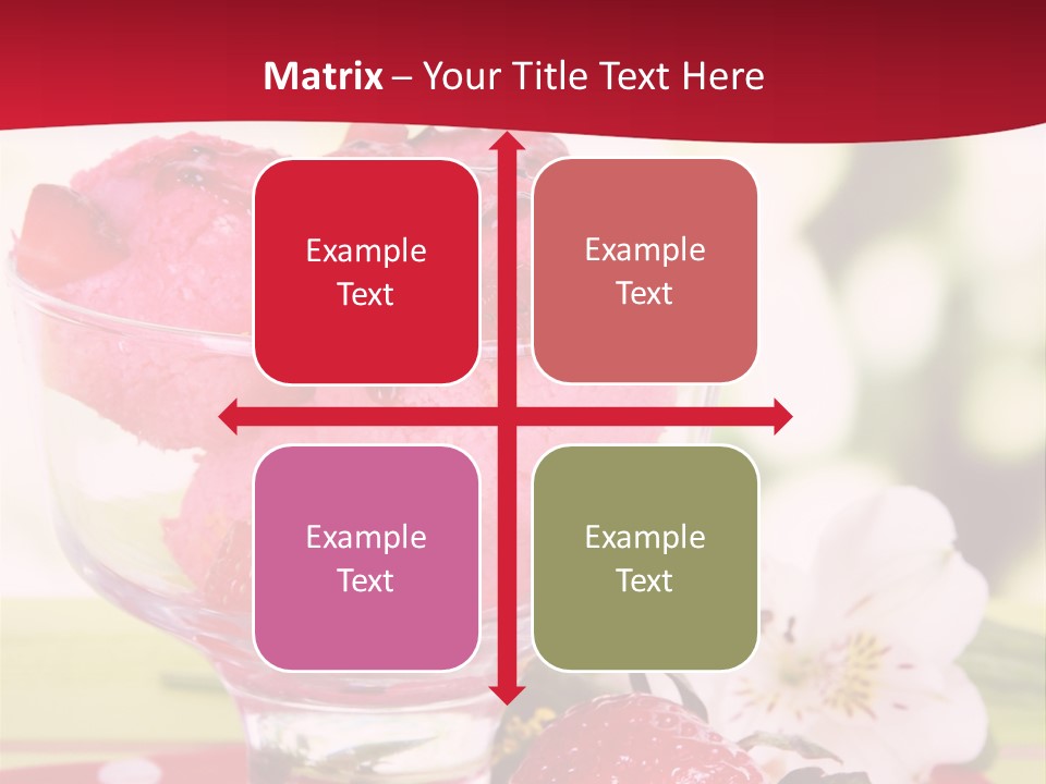 Cold Glass Fruity PowerPoint Template