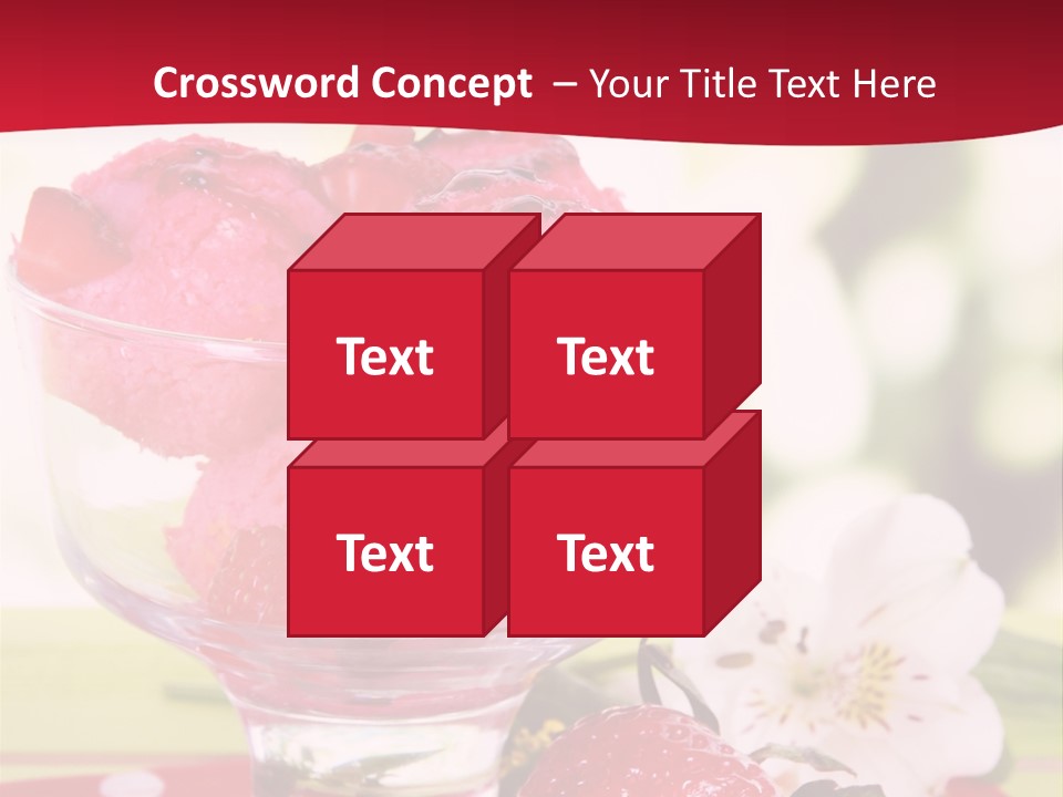 Cold Glass Fruity PowerPoint Template