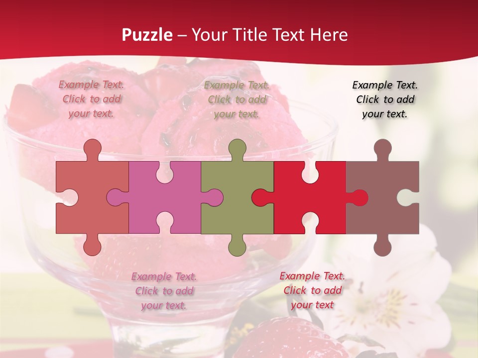 Cold Glass Fruity PowerPoint Template