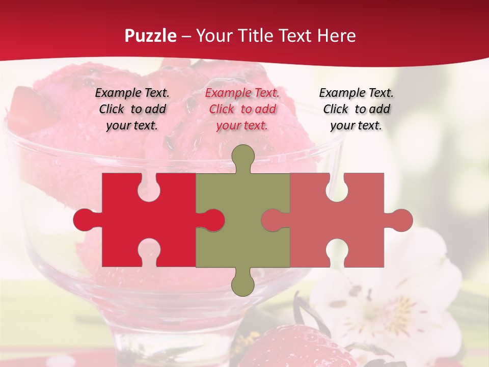 Cold Glass Fruity PowerPoint Template