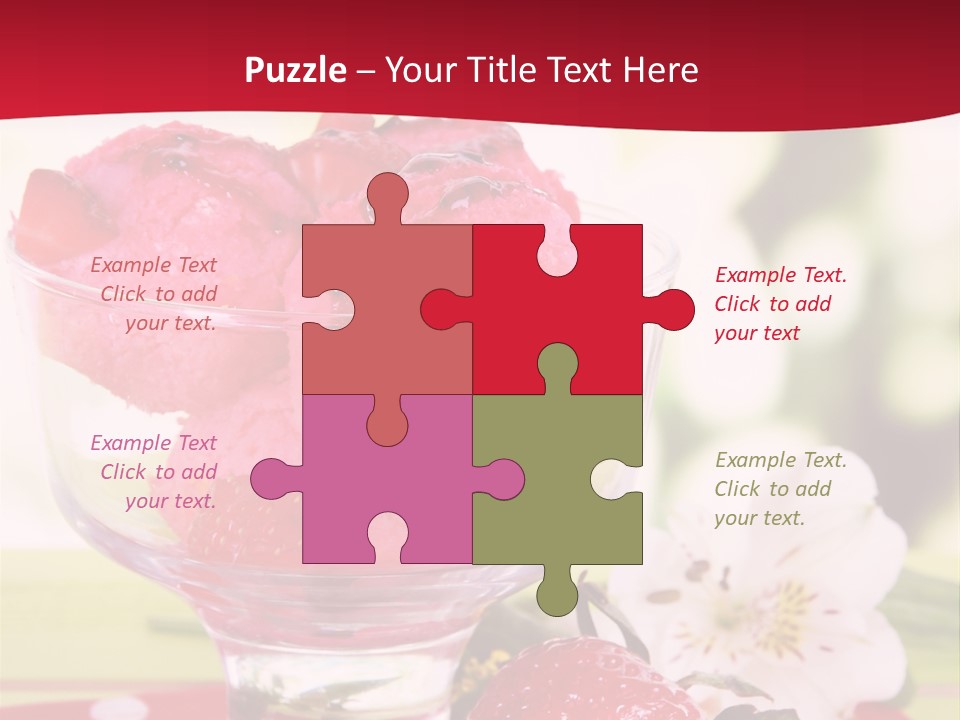 Cold Glass Fruity PowerPoint Template