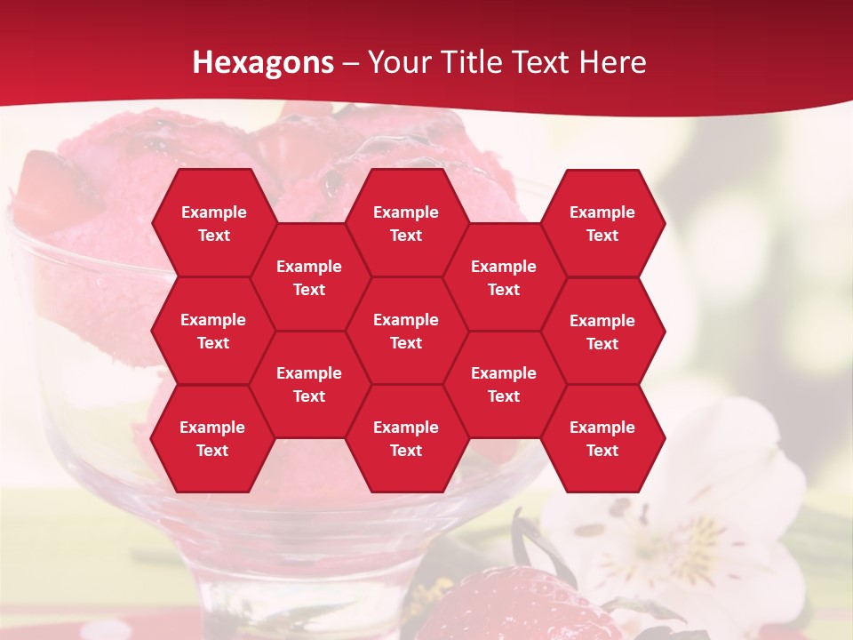 Cold Glass Fruity PowerPoint Template