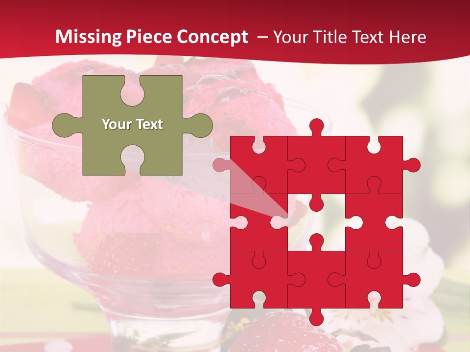 Cold Glass Fruity PowerPoint Template