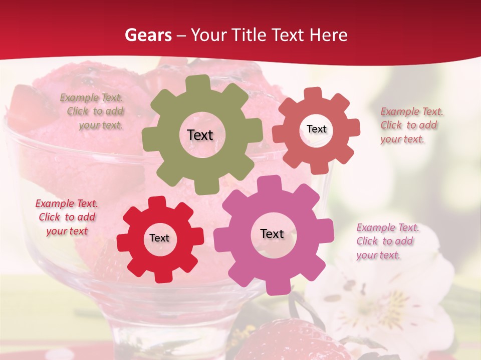 Cold Glass Fruity PowerPoint Template