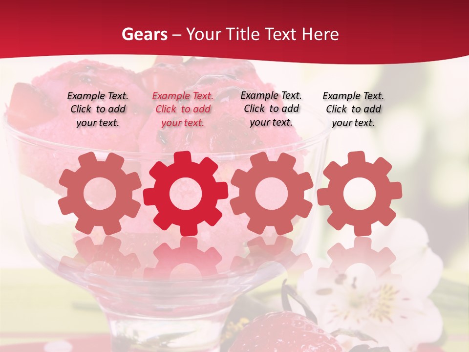Cold Glass Fruity PowerPoint Template