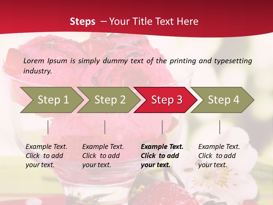 Cold Glass Fruity PowerPoint Template
