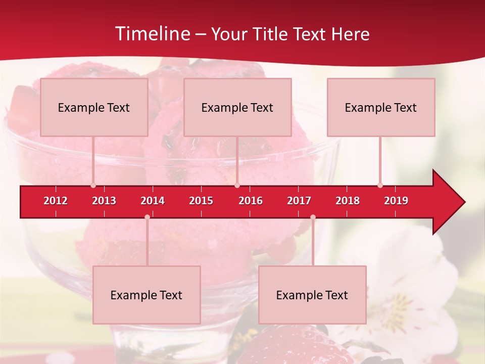 Cold Glass Fruity PowerPoint Template
