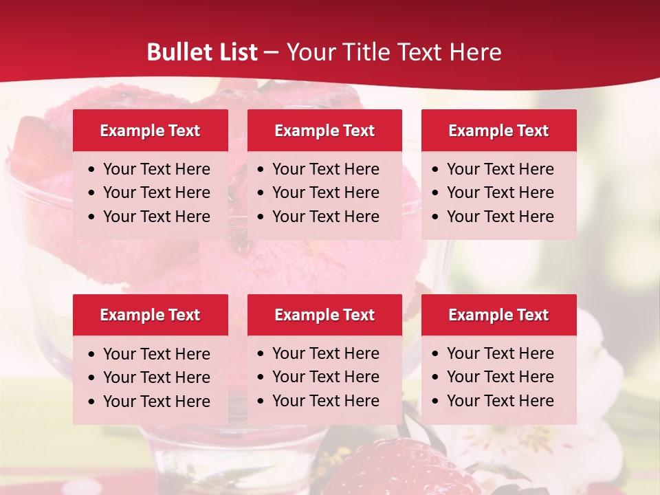 Cold Glass Fruity PowerPoint Template