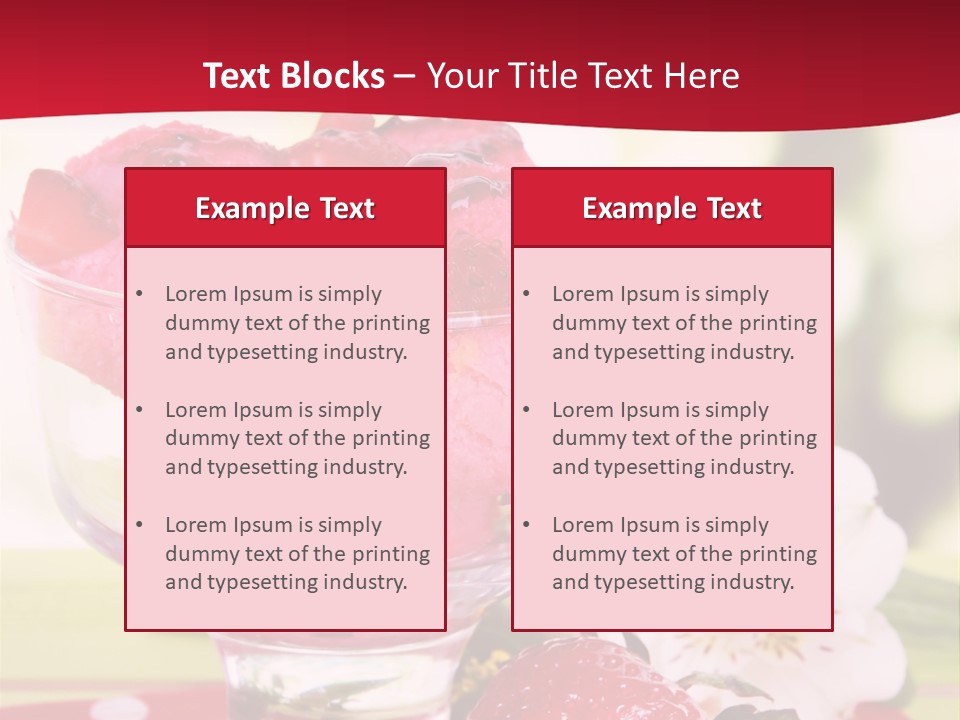 Cold Glass Fruity PowerPoint Template