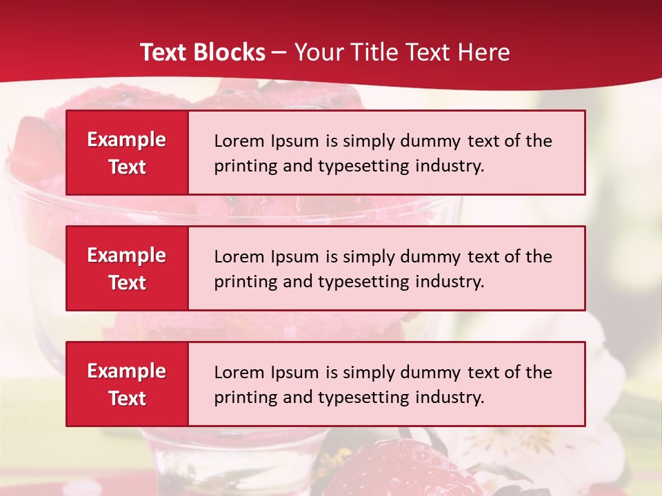 Cold Glass Fruity PowerPoint Template