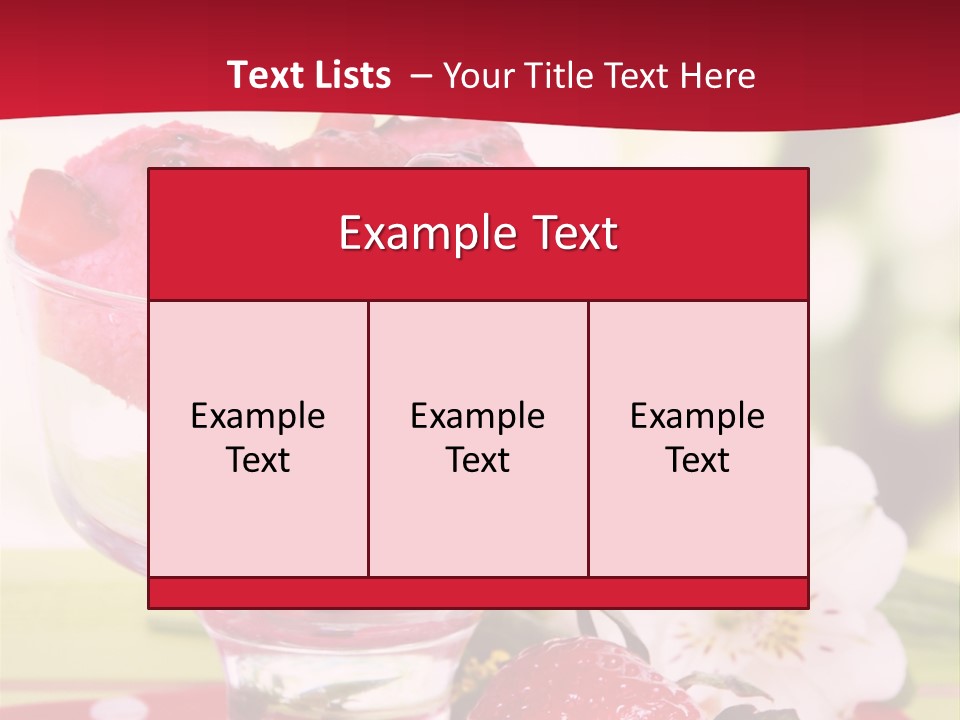 Cold Glass Fruity PowerPoint Template