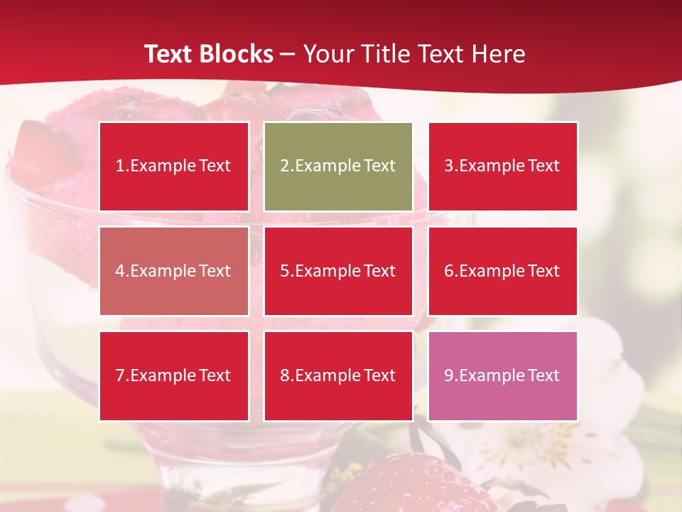 Cold Glass Fruity PowerPoint Template