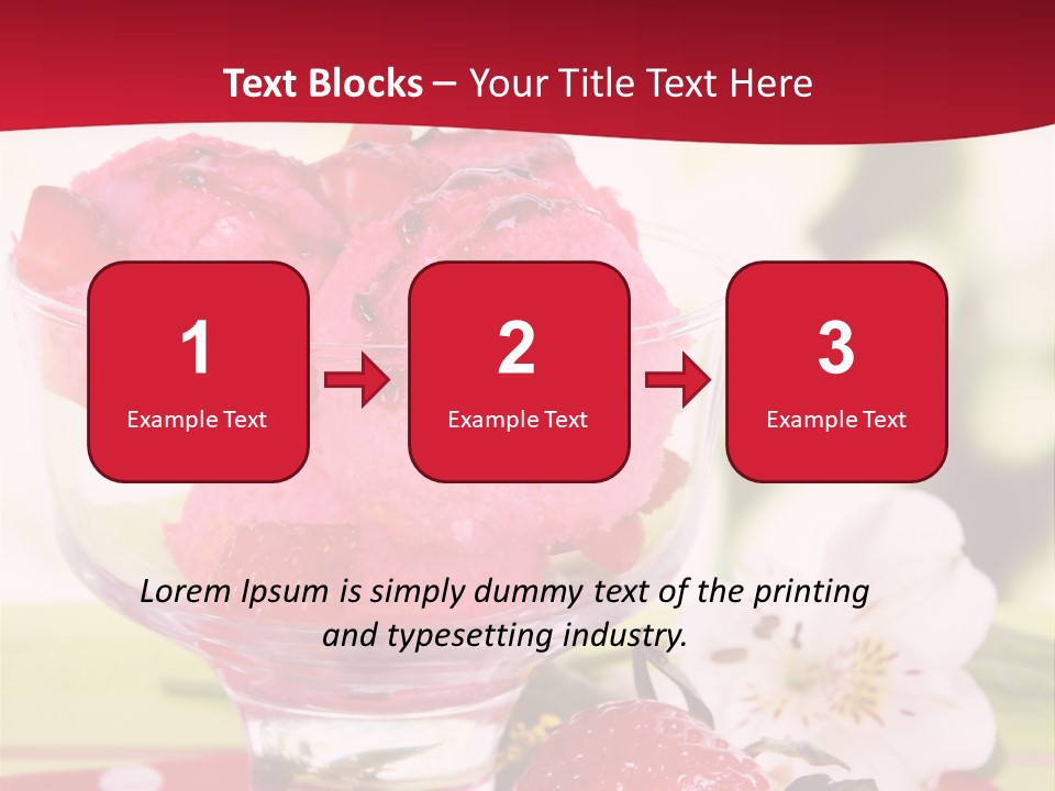 Cold Glass Fruity PowerPoint Template