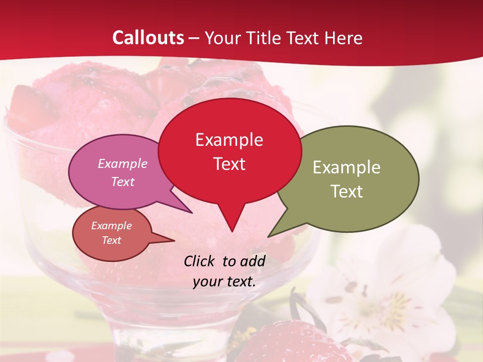 Cold Glass Fruity PowerPoint Template