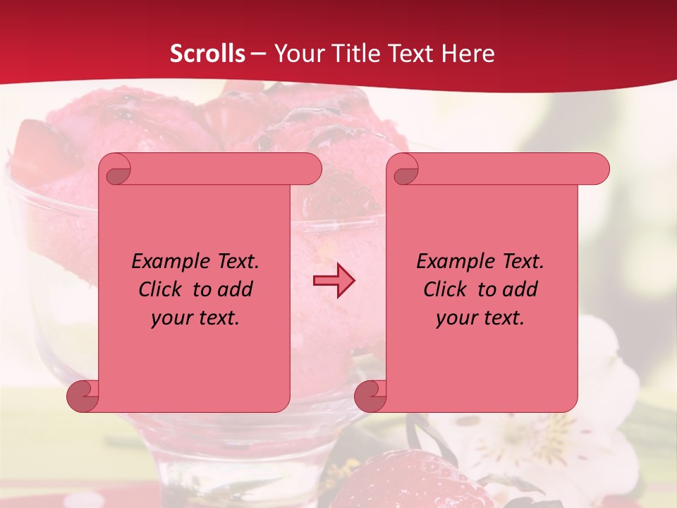 Cold Glass Fruity PowerPoint Template