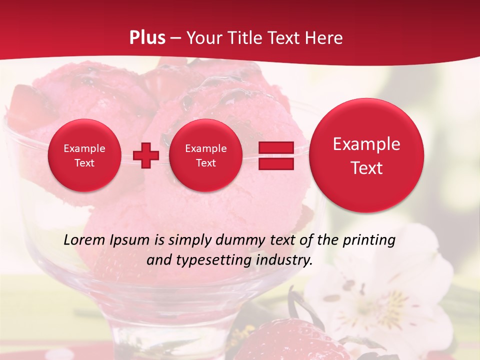 Cold Glass Fruity PowerPoint Template