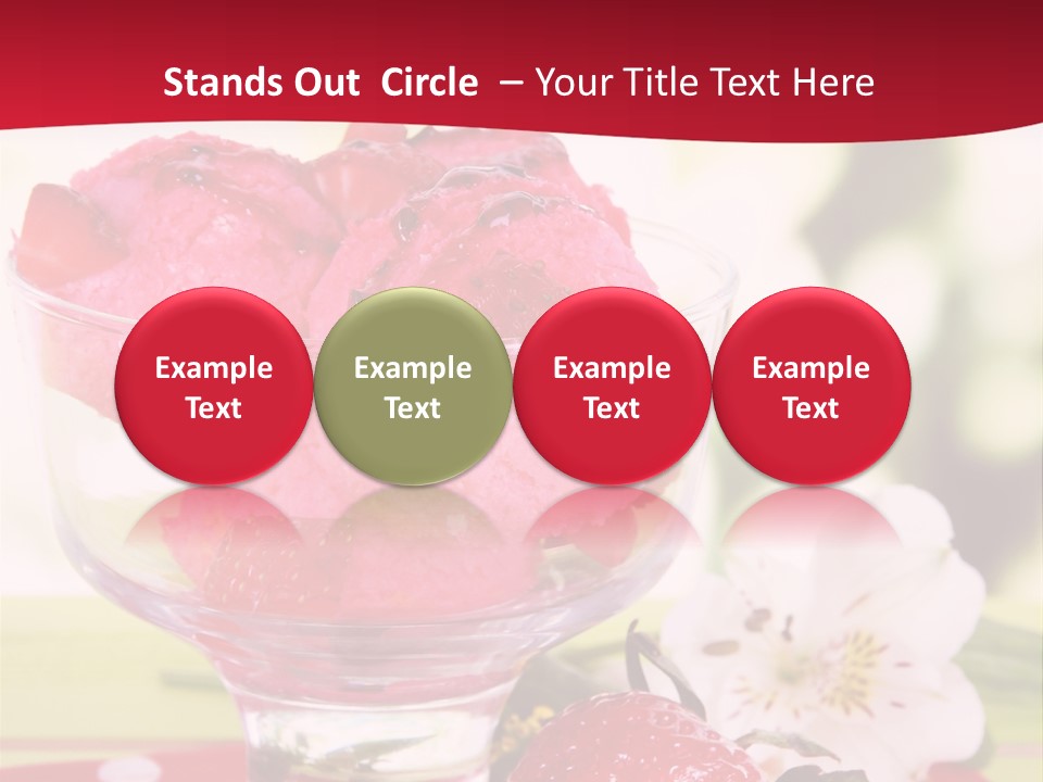 Cold Glass Fruity PowerPoint Template