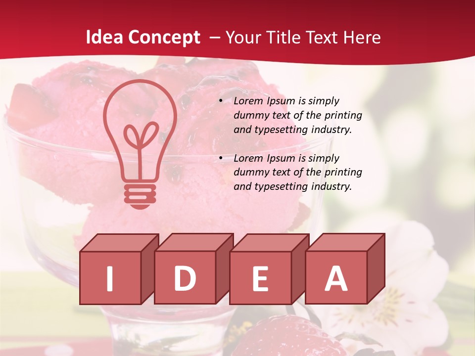 Cold Glass Fruity PowerPoint Template