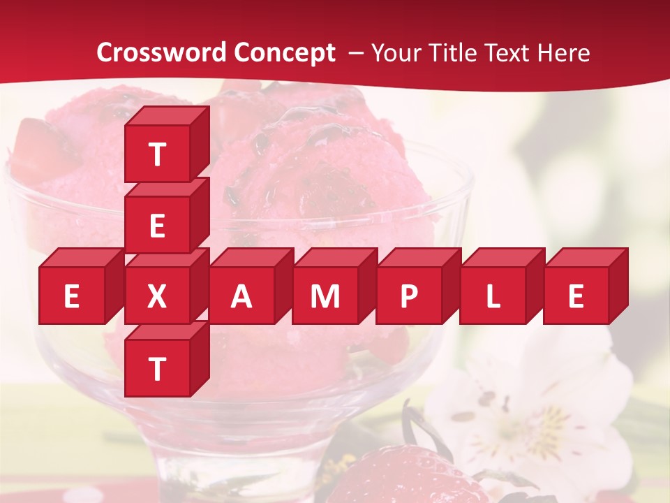 Cold Glass Fruity PowerPoint Template