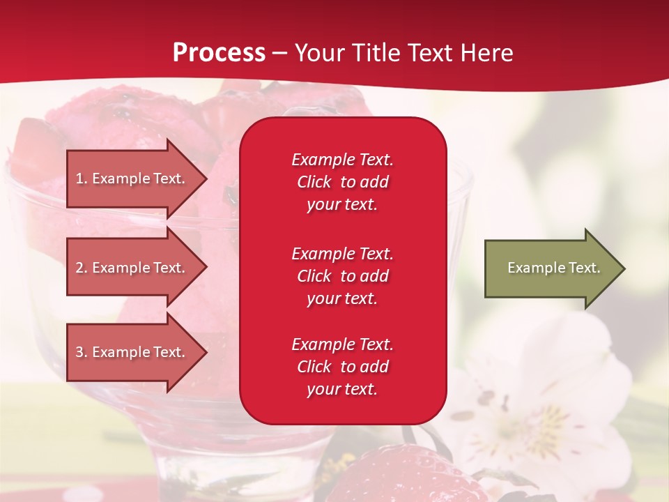 Cold Glass Fruity PowerPoint Template