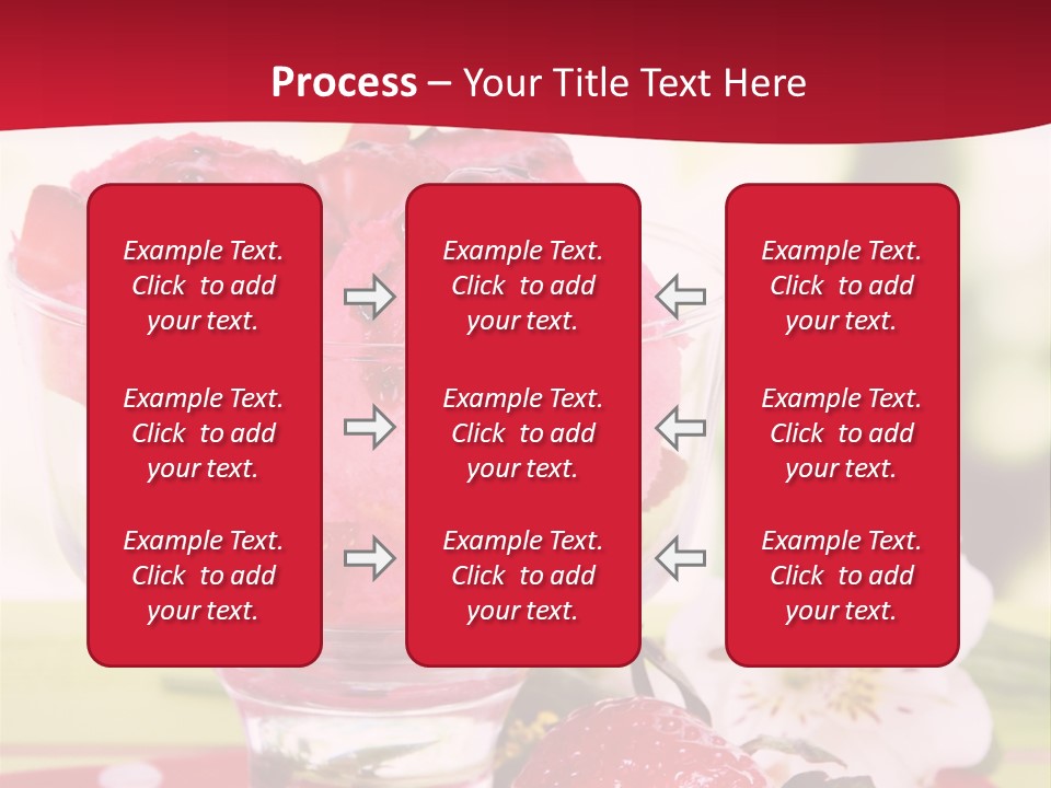 Cold Glass Fruity PowerPoint Template