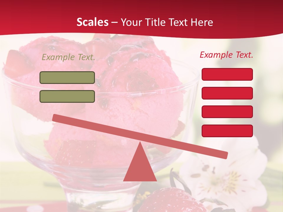 Cold Glass Fruity PowerPoint Template