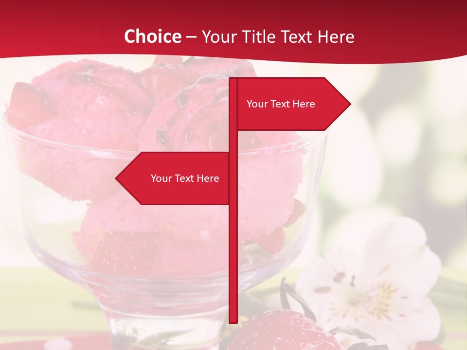 Cold Glass Fruity PowerPoint Template