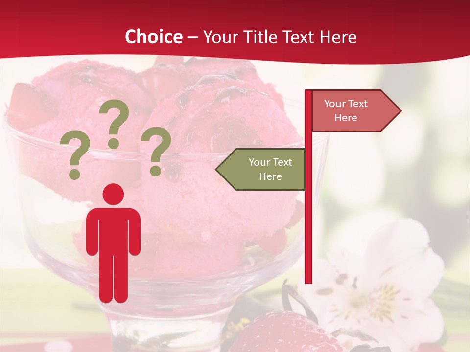 Cold Glass Fruity PowerPoint Template