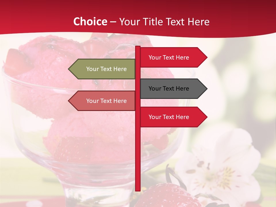 Cold Glass Fruity PowerPoint Template