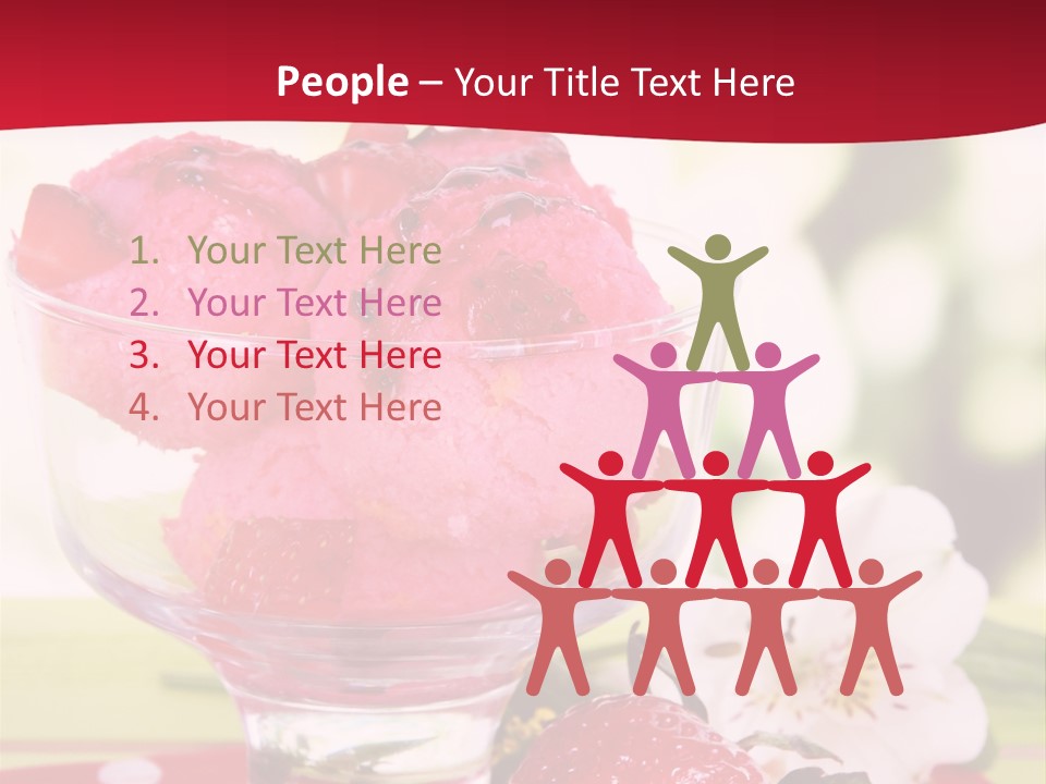 Cold Glass Fruity PowerPoint Template