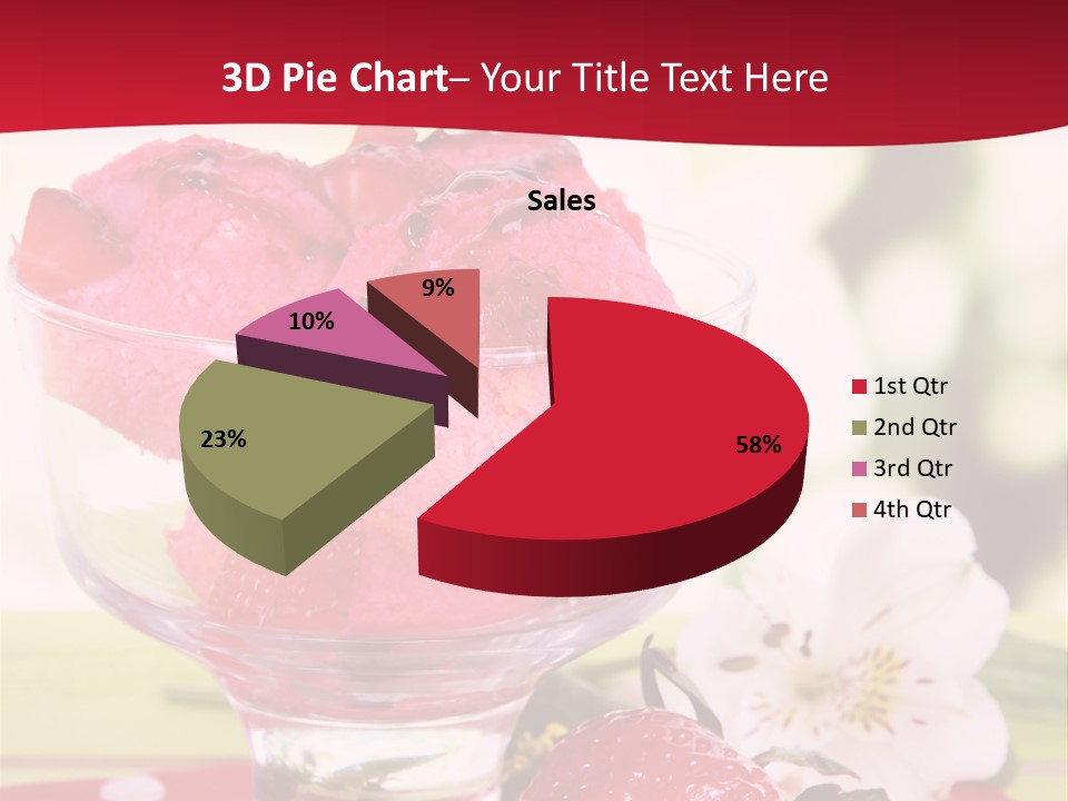 Cold Glass Fruity PowerPoint Template