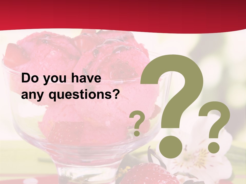 Cold Glass Fruity PowerPoint Template